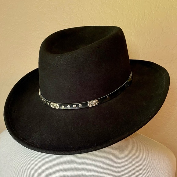Flex Felt Black 0 Wool Black Hat 